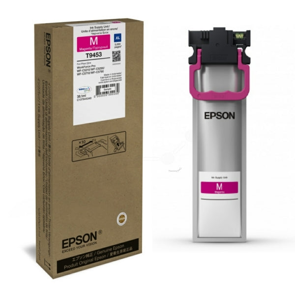 Original Epson C13T945340 / T9453 Tintenpatrone magenta High-Capacity, 5.000 Seiten, Inhalt 38,1 ml