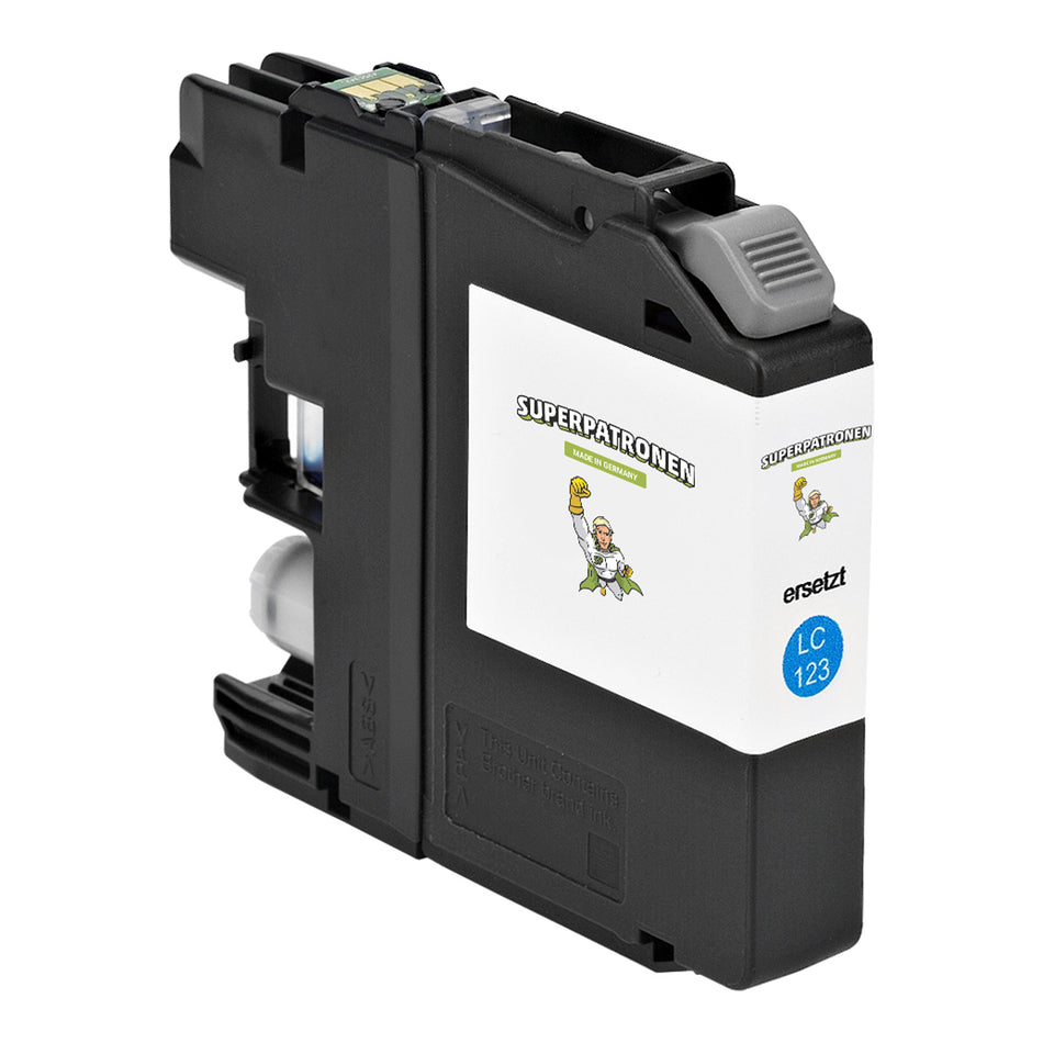 Kompatibel für Brother LC-123C Tintenpatrone cyan, 600 Seiten, Inhalt 7 ml