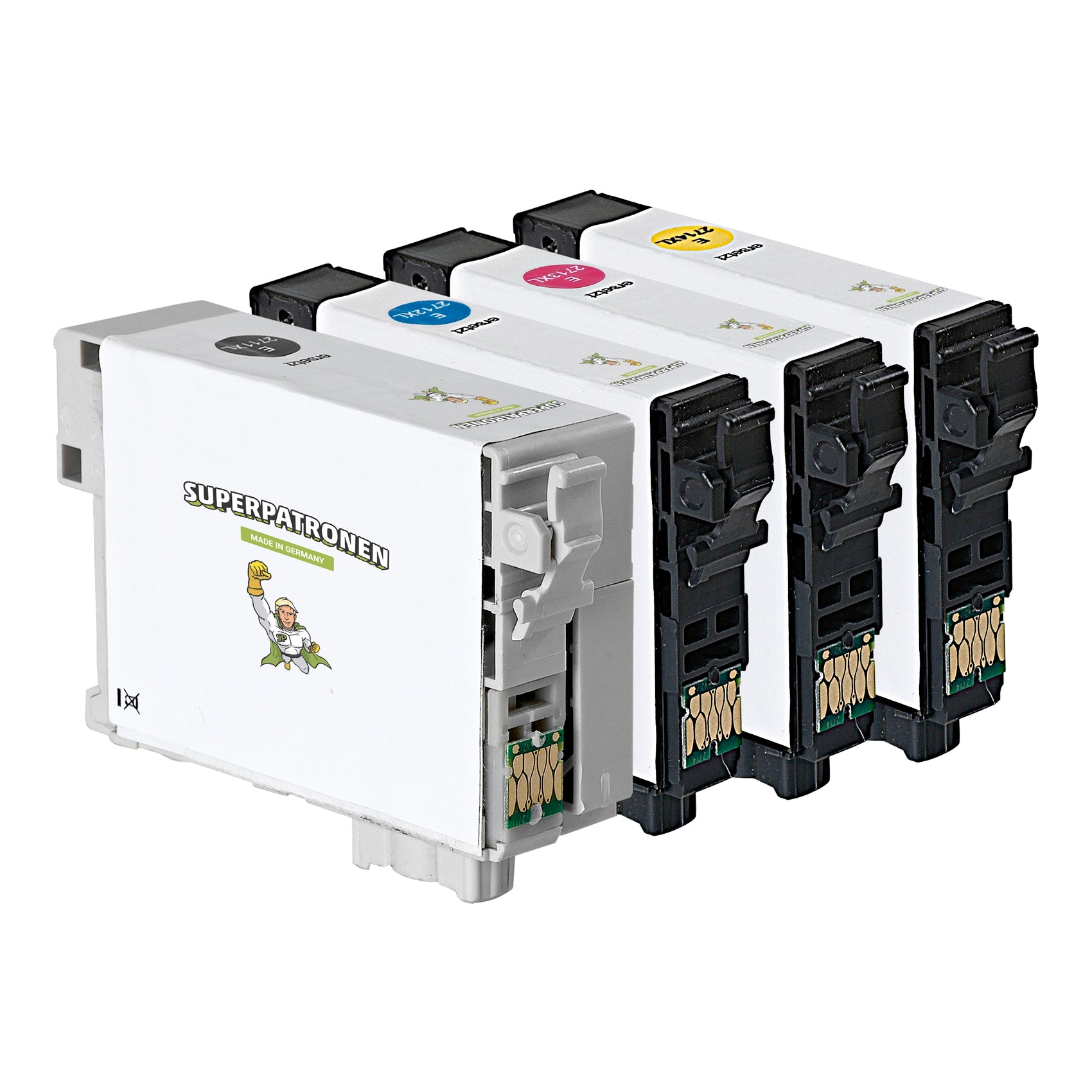 Kompatibel für Epson C13T27154010 / 27XL Tintenpatrone MultiPack Bk,C,M,Y, 1.100 Seiten, Inhalt VE=4