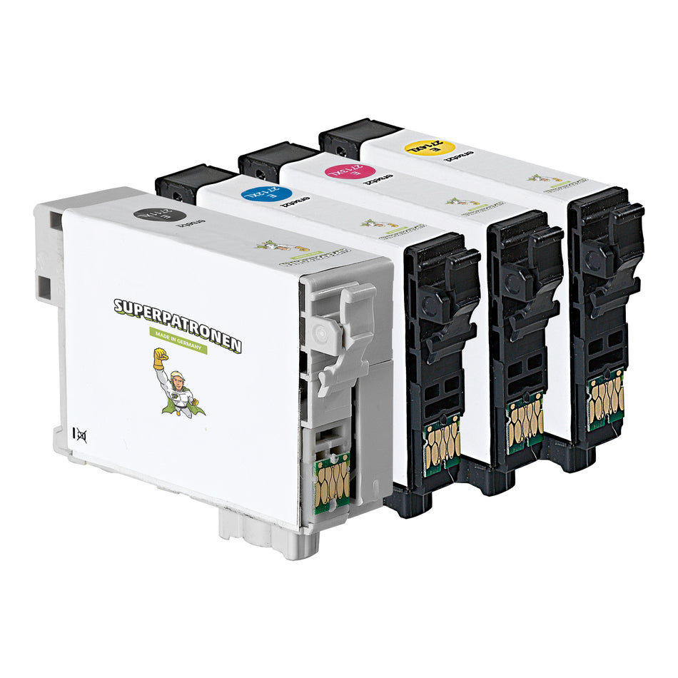 Kompatibel für Epson C13T27154010 / 27XL Tintenpatrone MultiPack Bk,C,M,Y, 1.100 Seiten, Inhalt VE=4