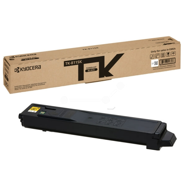 Original Kyocera 1T02P30NL0 / TK-8115 K Toner-Kit schwarz, 12.000 Seiten