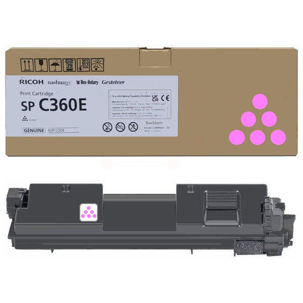 Original Ricoh 408190 / SPC360E Toner-Kit magenta, 1.500 Seiten