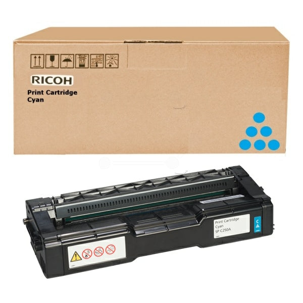 Original Ricoh 407532 Toner cyan, 4.000 Seiten