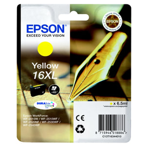 Original Epson 16XL Tintenpatrone gelb (Füller)