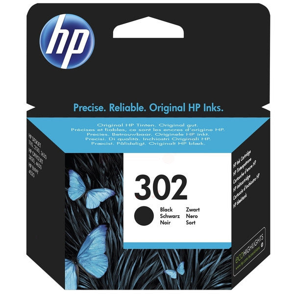 Original HP F6U66AE / 302 Druckkopfpatrone schwarz, 170 Seiten, Inhalt 3,5 ml