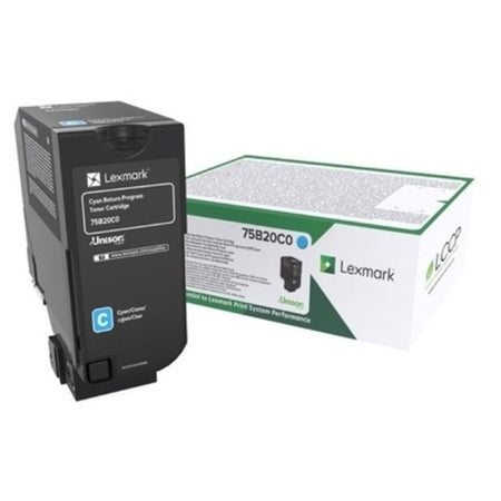 Original Lexmark 75B20C0 Toner-Kit cyan return program, 10.000 Seiten