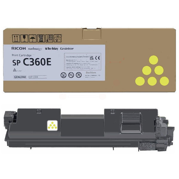 Original Ricoh 408191 / SPC360E Toner-Kit gelb, 1.500 Seiten