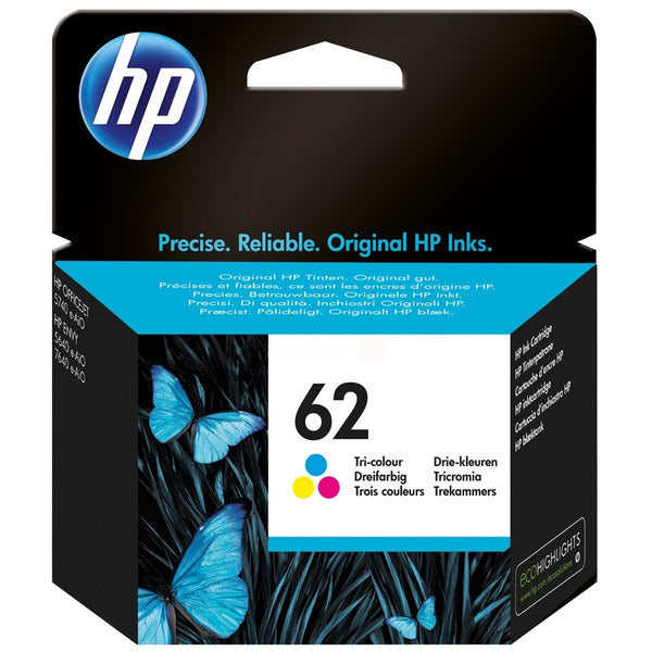 Original HP C2P06AE / 62 Druckkopfpatrone color, 165 Seiten, Inhalt 4,5 ml
