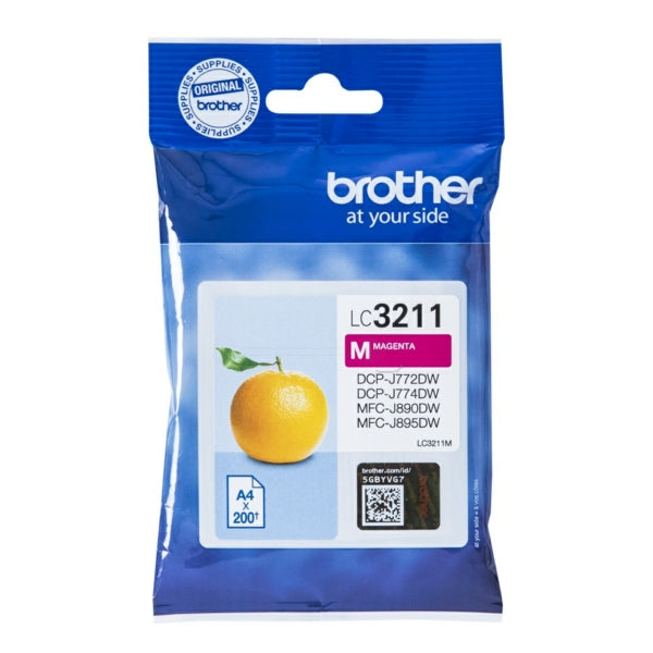 Original Brother LC-3211M Tintenpatrone magenta, 200 Seiten