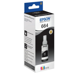 Original Epson 664 / C13T664140 Tintenflasche schwarz · 4.000 Seiten · Inhalt 70 ml