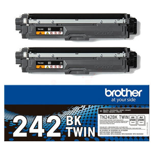 Original Brother TN-242BKTWIN Toner schwarz Doppelpack · 2.500 Seiten