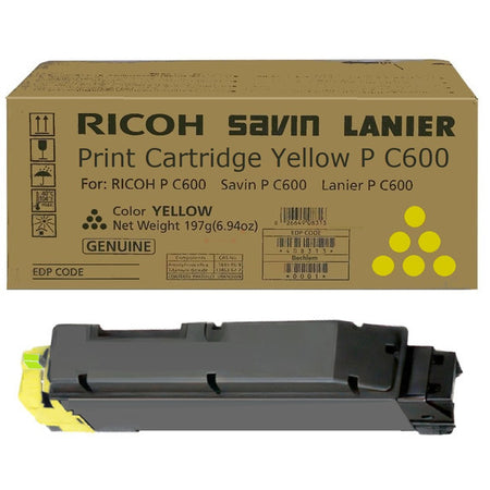 Original Ricoh 408317 / P C600 Toner-Kit gelb, 12.000 Seiten