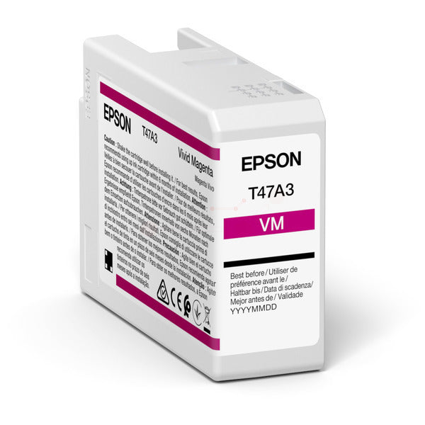 Original Epson C13T47A300 / T47A3 Tintenpatrone magenta, Inhalt 50 ml