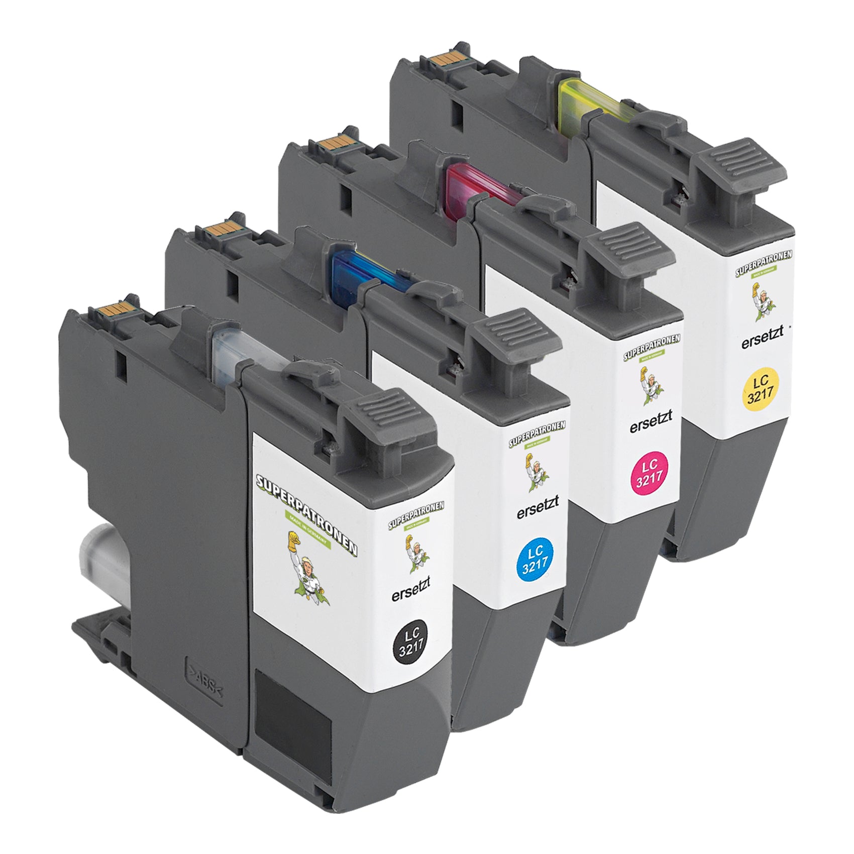 Kompatibel für Brother LC-3217VALDR Tintenpatrone MultiPack Bk,C,M,Y, Inhalt 15ml + 3x9ml