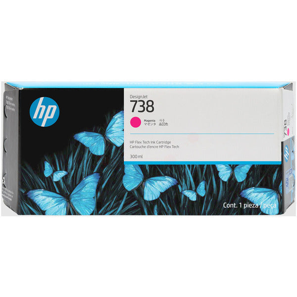 Original HP 676M7A / 738 Tintenpatrone magenta, Inhalt 300 ml