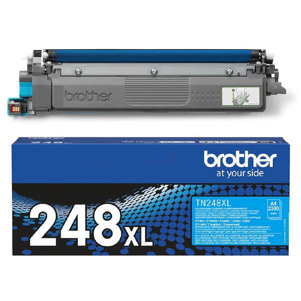 Original Brother TN-248XLC Toner-Kit cyan High-Capacity, 2.300 Seiten