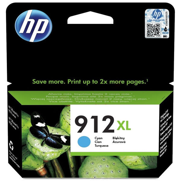 Original HP 3YL81AE / 912XL Tintenpatrone cyan High-Capacity, 825 Seiten, Inhalt 9,9 ml