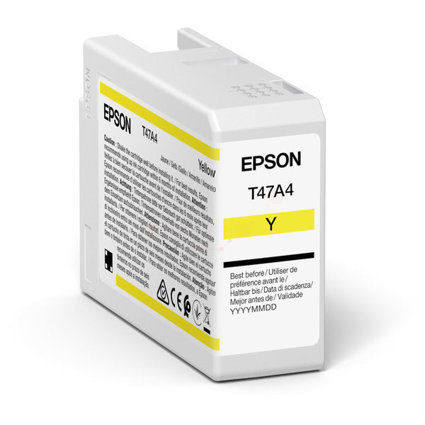 Original Epson C13T47A400 / T47A4 Tintenpatrone gelb, Inhalt 50 ml