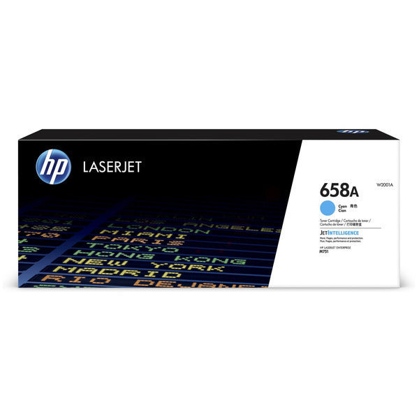 Original HP W2001A / 658A Toner cyan, 6.000 Seiten