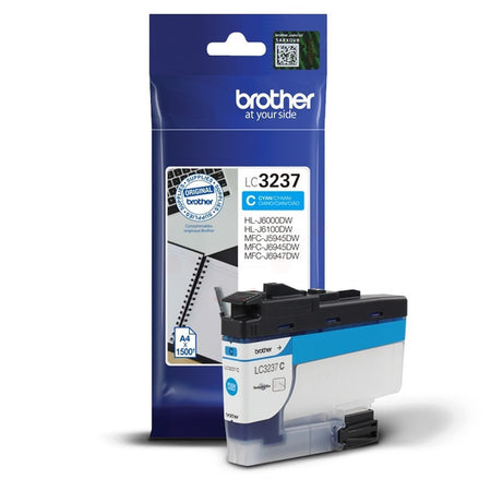 Original Brother LC-3237C Tintenpatrone cyan, 1.500 Seiten