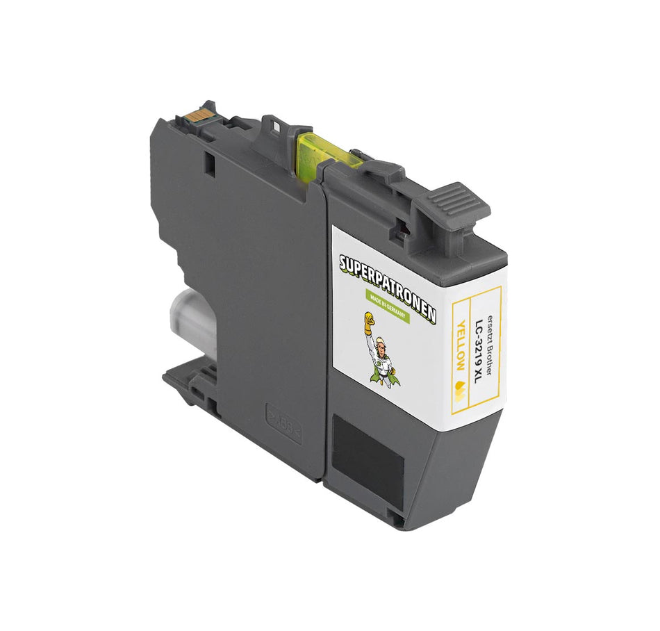 Kompatibel für Brother LC-3219XLY Tintenpatrone gelb, 1.500 Seiten, Inhalt 20 ml