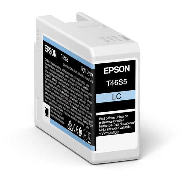 Original Epson C13T46S500 / T46S5 Tintenpatrone cyan hell, Inhalt 25 ml
