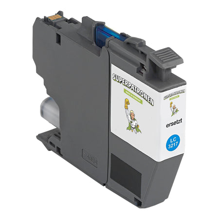Kompatibel für Brother LC-3217C Tintenpatrone cyan, 550 Seiten, Inhalt 9 ml