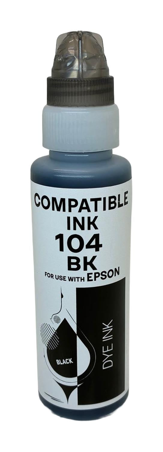 Kompatibel für Epson C13T00P140 / 104 Tintenflasche schwarz, Inhalt 65 ml