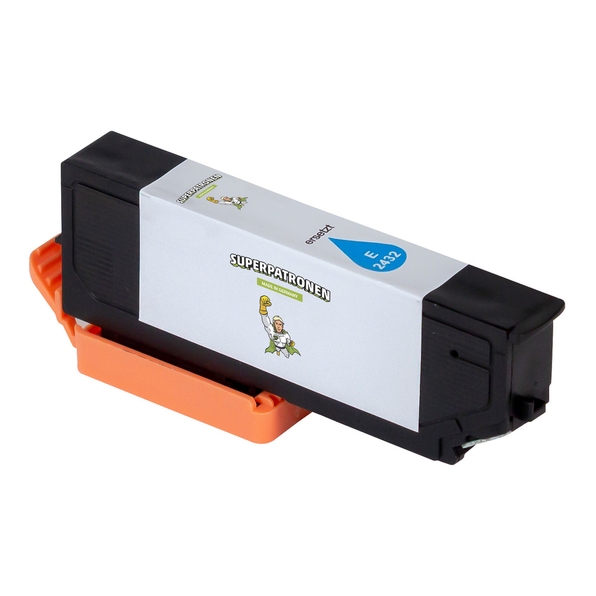 Kompatibel für Epson C13T24324010 / 24XL Tintenpatrone cyan, 740 Seiten, Inhalt 9 ml