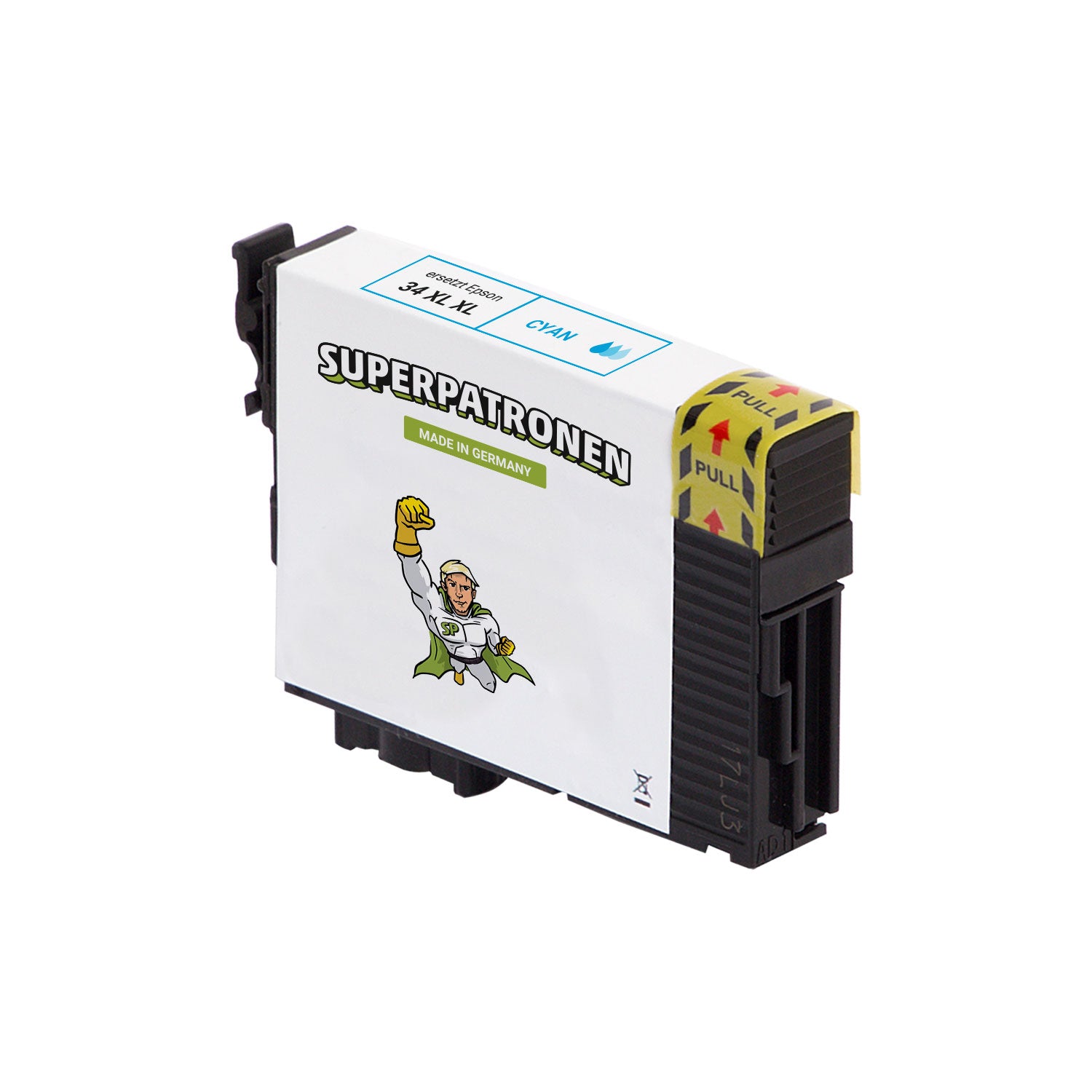 Kompatibel für Epson C13T34724010 / 34XL Tintenpatrone cyan, 950 Seiten