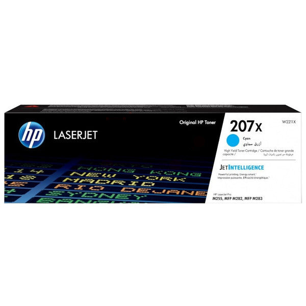 Original HP W2211X / 207X Tonerkartusche cyan High-Capacity, 2.450 Seiten