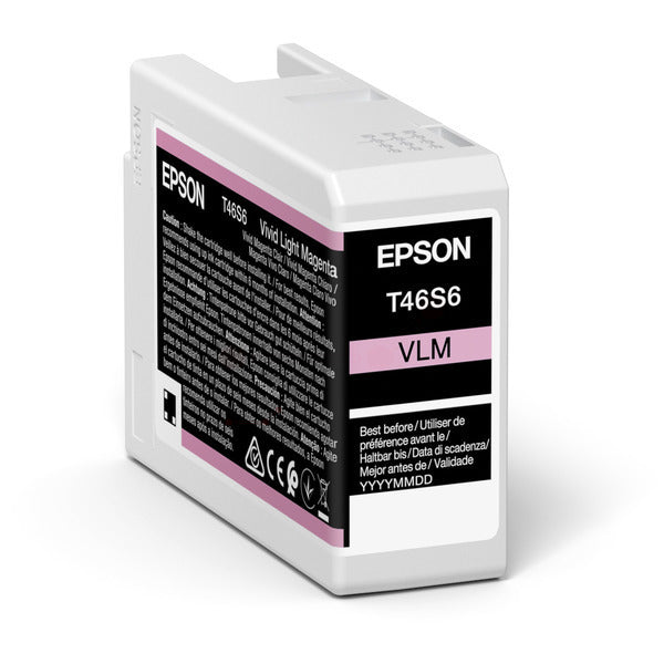 Original Epson C13T46S600 / T46S6 Tintenpatrone magenta hell, Inhalt 25 ml
