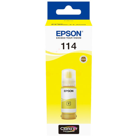 Original Epson C13T07B440 / 114 Tintenflasche gelb, 6.700 Seiten, Inhalt 70 ml