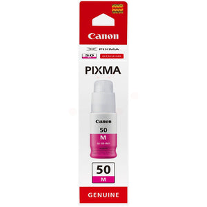 Original Canon GI-50 M / 3404C001 Tintenflasche magenta · 7.700 Seiten · Inhalt 70 ml
