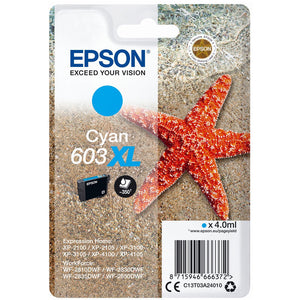 Original Epson 603XL Tintenpatrone cyan (Seestern)