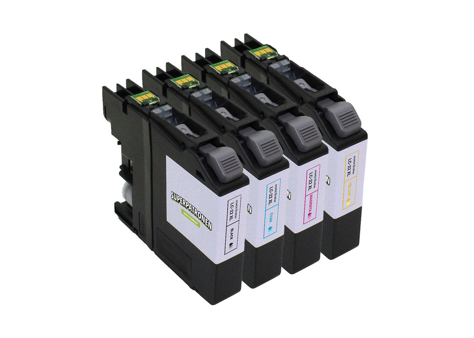 Kompatibel für Brother LC-22UBK,LC-22UC,LC-22UM,LC-22UY Tintenpatrone MultiPack Bk,C,M,Y, Inhalt 50ml + 3x14ml