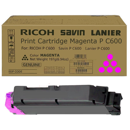 Original Ricoh 408316 / P C600 Toner-Kit magenta, 12.000 Seiten