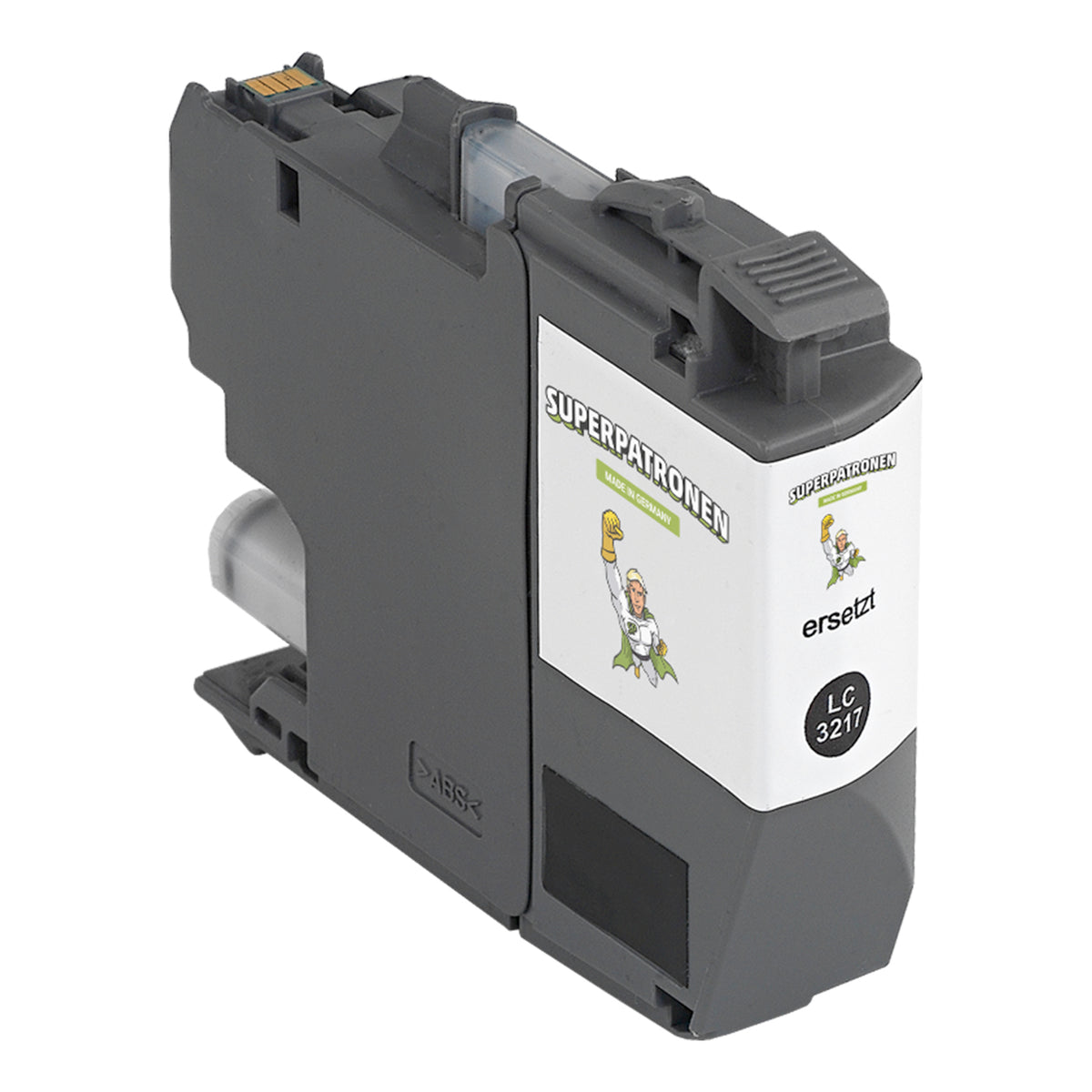 Kompatibel für Brother LC-3217BK Tintenpatrone schwarz, 550 Seiten, Inhalt 15 ml