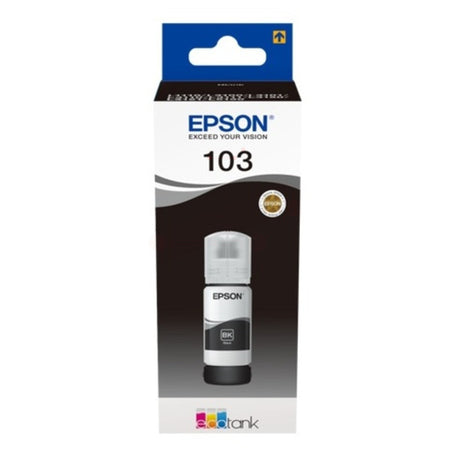 Original Epson C13T00S14A / 103 Tintenflasche schwarz, 4.500 Seiten, Inhalt 70 ml