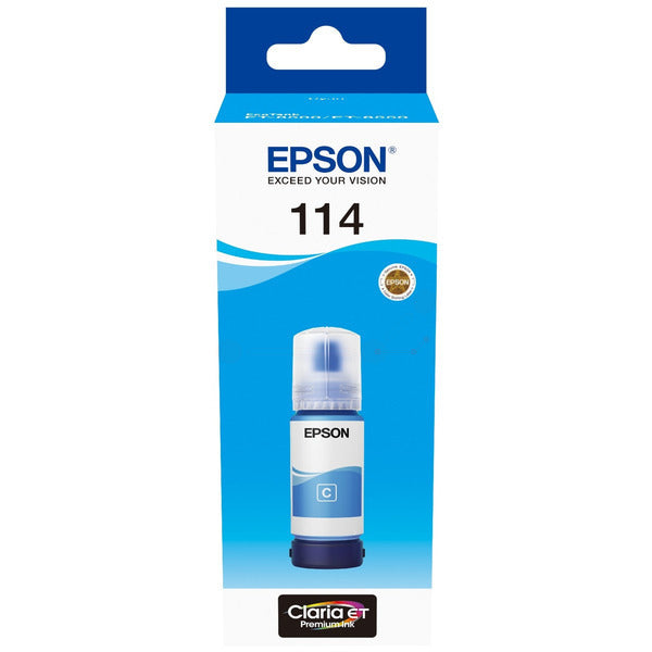 Original Epson C13T07B240 / 114 Tintenflasche cyan, 6.700 Seiten, Inhalt 70 ml