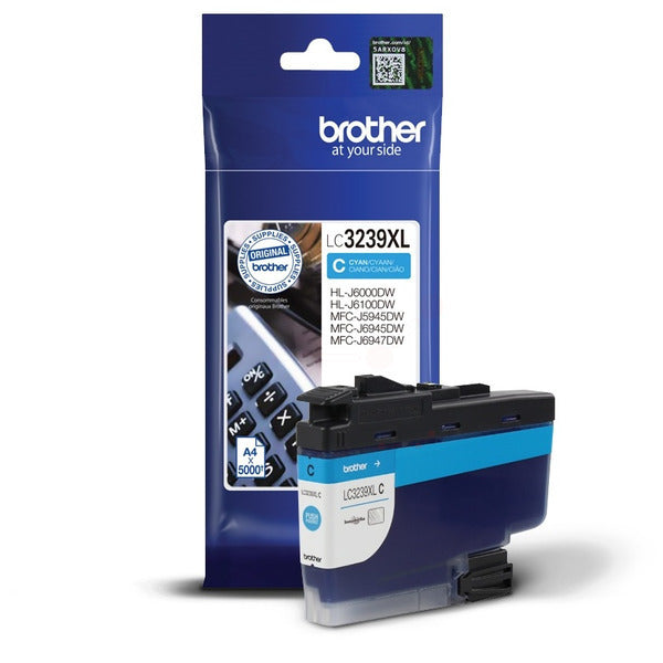 Original Brother LC-3239XLC Tintenpatrone cyan, 5.000 Seiten
