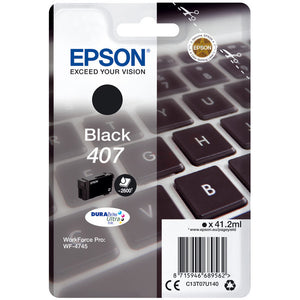 Original Epson 407 Tintenpatrone schwarz