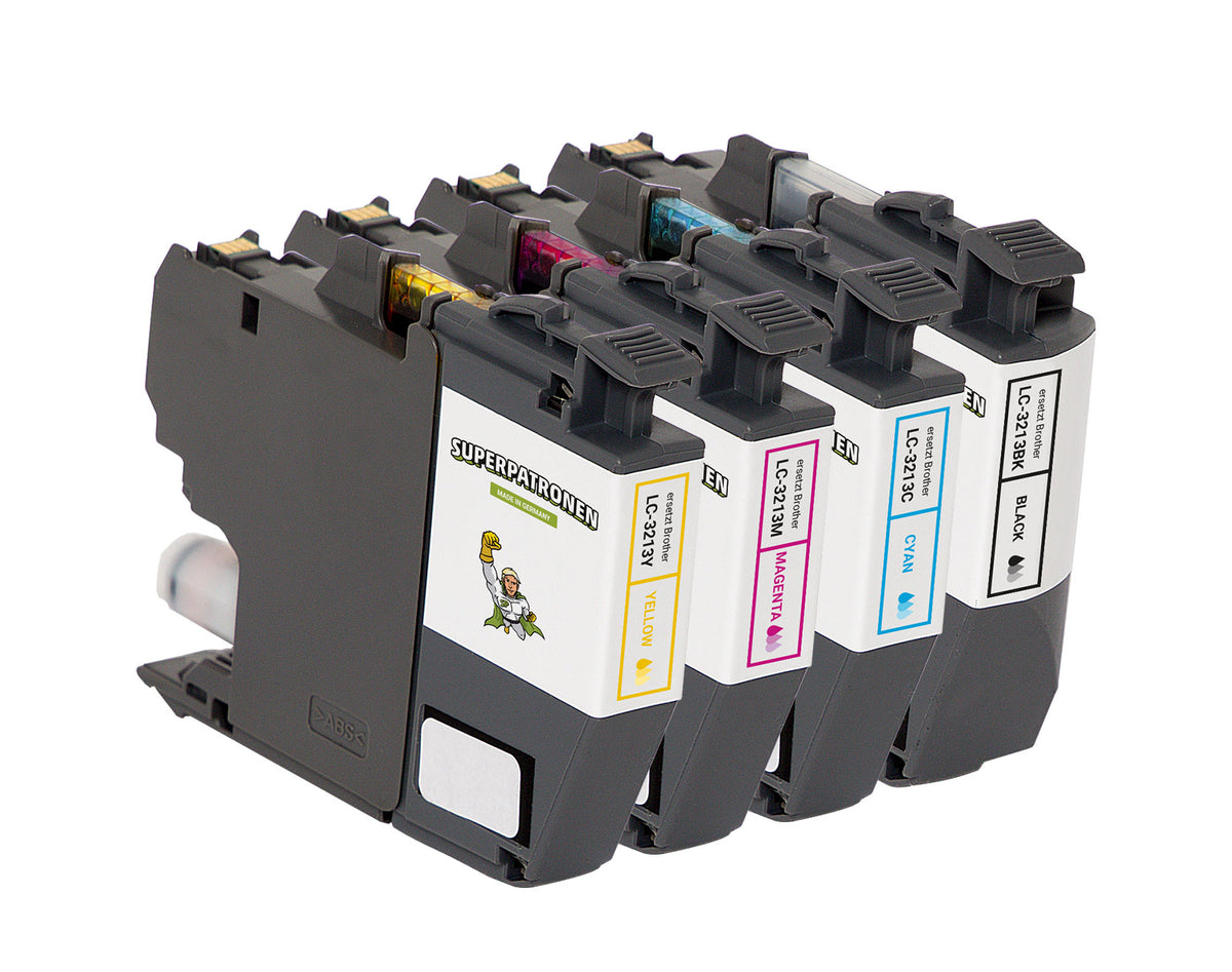 Kompatibel für Brother LC-3213VALDR Tintenpatrone MultiPack Bk,C,M,Y, 400 Seiten, Inhalt VE=4