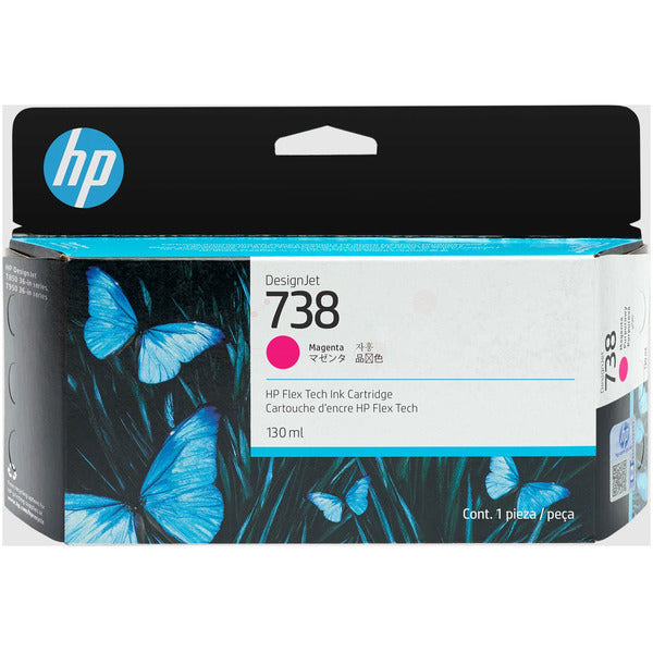 Original HP 498N6A / 738 Tintenpatrone magenta, Inhalt 130 ml