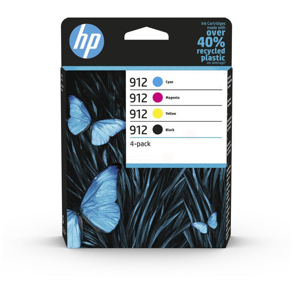 Original HP 6ZC74AE / 912 Tintenpatrone MultiPack Bk,C,M,Y, 300 Seiten, Inhalt 8,3ml + 3x2,9ml