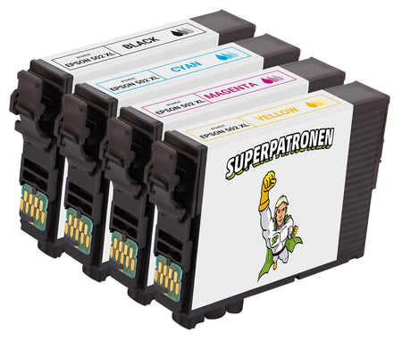 Kompatibel für Epson C13T02W64010 / 502XL Tintenpatrone MultiPack Bk,C,M,Y, Inhalt 550pg + 3x470pg