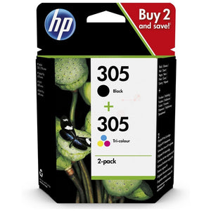 Original HP 305 Tintenpatrone 2er-Set schwarz + color
