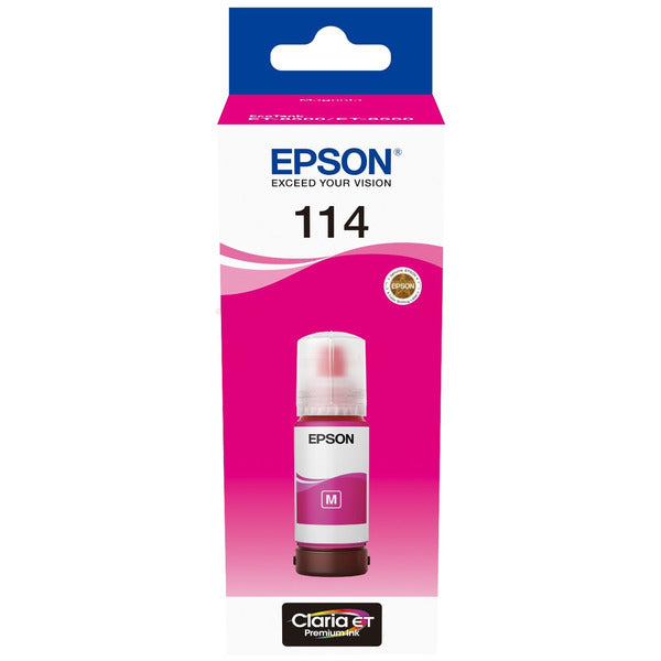 Original Epson C13T07B340 / 114 Tintenflasche magenta, 6.700 Seiten, Inhalt 70 ml