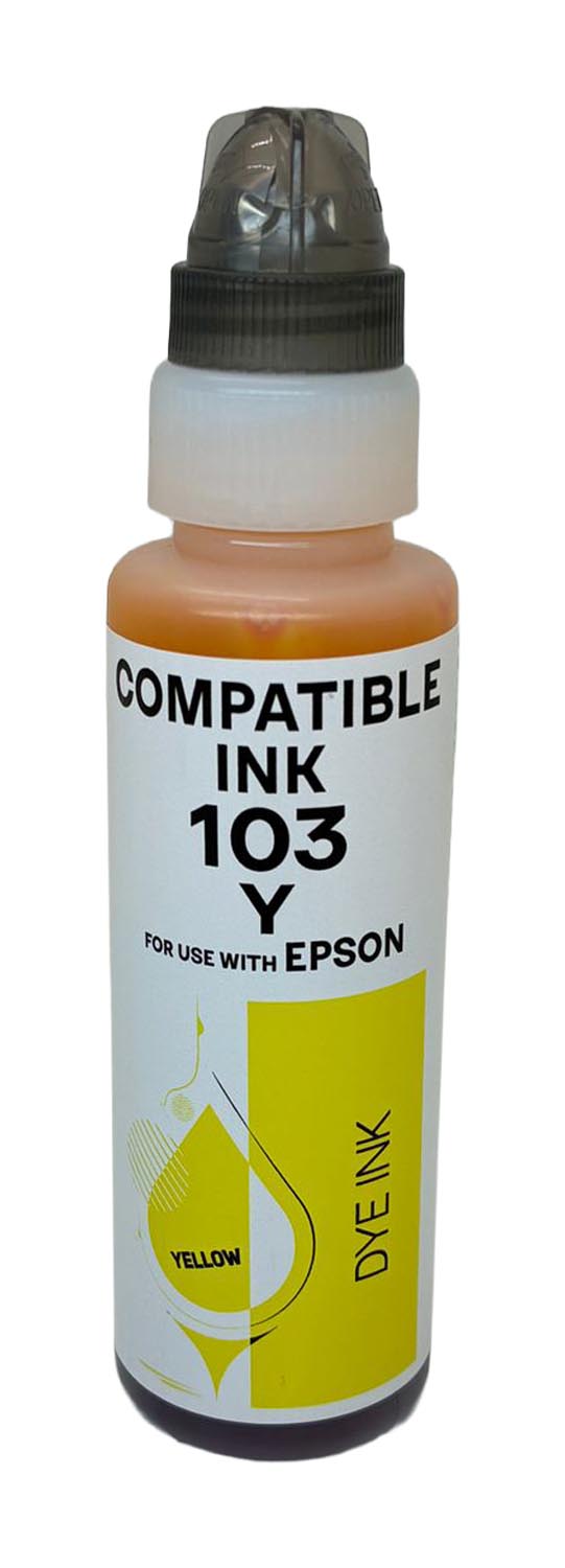 Kompatibel für Epson C13T00S44A / 103 Tintenflasche gelb, Inhalt 70 ml