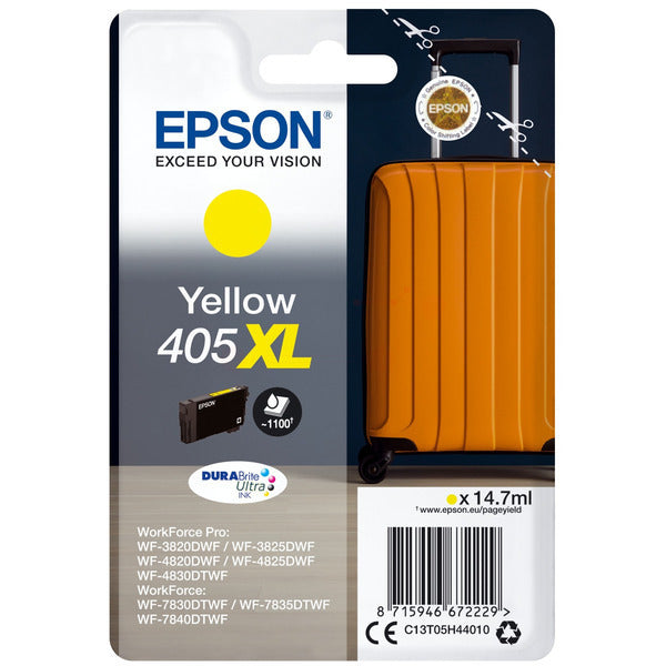Original Epson C13T05H44010 / 405 XL Tintenpatrone gelb High-Capacity, 1.100 Seiten, Inhalt 14,7 ml